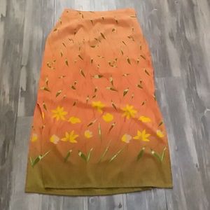 Details ombre maxi skirt